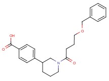 4-{1-[4-(benzyloxy)butanoyl]piperidin-3-yl}benzoic acid