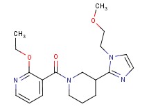 2-ethoxy-3-({3-[1-(2-methoxyethyl)-1H-imidazol-2-yl]-1-piperidinyl}carbonyl)pyridine