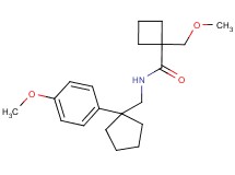 1-(methoxymethyl)-N-{[1-(4-methoxyphenyl)cyclopentyl]methyl}cyclobutanecarboxamide