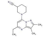 1-(5-ethyl-2,3-dimethylpyrazolo[1,5-a]pyrimidin-7-yl)piperidine-3-carbonitrile