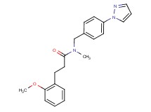 3-(2-methoxyphenyl)-N-methyl-N-[4-(1H-pyrazol-1-yl)benzyl]propanamide
