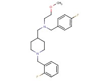 (4-fluorobenzyl){[1-(2-fluorobenzyl)-4-piperidinyl]methyl}(2-methoxyethyl)amine