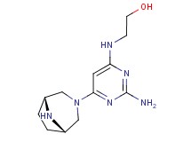 2-({2-amino-6-[(1R*,5S*)-3,8-diazabicyclo[3.2.1]oct-3-yl]pyrimidin-4-yl}amino)ethanol