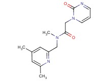 N-[(4,6-dimethylpyridin-2-yl)methyl]-N-methyl-2-(2-oxopyrimidin-1(2H)-yl)acetamide