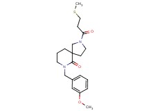 7-(3-methoxybenzyl)-2-[3-(methylthio)propanoyl]-2,7-diazaspiro[4.5]decan-6-one
