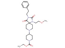 ethyl 4-[1-(2-methoxyethyl)-2,4-dioxo-3-(2-phenylethyl)-1,3,8-triazaspiro[4.5]dec-8-yl]-1-piperidinecarboxylate