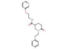 6-oxo-1-(2-phenylethyl)-N-[2-(3-pyridinyloxy)ethyl]-3-piperidinecarboxamide