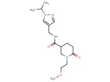 N-[(1-isopropyl-1H-pyrazol-4-yl)methyl]-1-(2-methoxyethyl)-6-oxo-3-piperidinecarboxamide