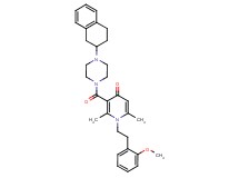 1-[2-(2-methoxyphenyl)ethyl]-2,6-dimethyl-3-{[4-(1,2,3,4-tetrahydro-2-naphthalenyl)-1-piperazinyl]carbonyl}-4(1H)-pyridinone