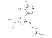 N-{2-[1-(3-chloro-2-methylphenyl)-3-isopropyl-1H-1,2,4-triazol-5-yl]ethyl}urea