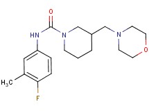 N-(4-fluoro-3-methylphenyl)-3-(morpholin-4-ylmethyl)piperidine-1-carboxamide