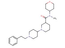 N-methyl-1'-(2-phenylethyl)-N-(tetrahydro-2H-pyran-4-yl)-1,4'-bipiperidine-3-carboxamide