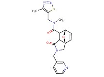 (3aR*,6S*)-N-methyl-N-[(4-methyl-1,2,3-thiadiazol-5-yl)methyl]-1-oxo-2-(pyridin-3-ylmethyl)-1,2,3,6,7,7a-hexahydro-3a,6-epoxyisoindole-7-carboxamide