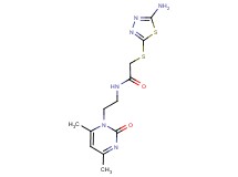 2-[(5-amino-1,3,4-thiadiazol-2-yl)thio]-N-[2-(4,6-dimethyl-2-oxopyrimidin-1(2H)-yl)ethyl]acetamide