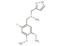 (2-fluoro-4,5-dimethoxybenzyl)methyl(1H-pyrazol-3-ylmethyl)amine