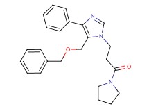 5-[(benzyloxy)methyl]-1-(3-oxo-3-pyrrolidin-1-ylpropyl)-4-phenyl-1H-imidazole