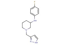 N-(4-fluorophenyl)-1-(1H-pyrazol-3-ylmethyl)-3-piperidinamine