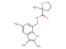 2-methyl-N-[(2,3,5-trimethyl-1H-indol-7-yl)methyl]tetrahydrofuran-2-carboxamide