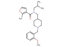 N-isobutyl-N-{[1-(2-methoxybenzyl)-4-piperidinyl]methyl}-2-methyl-3-furamide