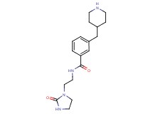 N-[2-(2-oxo-1-imidazolidinyl)ethyl]-3-(4-piperidinylmethyl)benzamide