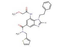 7-[(methoxyacetyl)amino]-N-methyl-1-(2-phenylethyl)-N-(2-thienylmethyl)-1H-benzimidazole-5-carboxamide