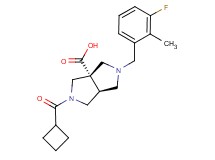 (3aS*,6aS*)-2-(cyclobutylcarbonyl)-5-(3-fluoro-2-methylbenzyl)hexahydropyrrolo[3,4-c]pyrrole-3a(1H)-carboxylic acid