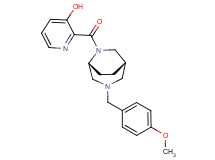 2-{[(1S*,5R*)-3-(4-methoxybenzyl)-3,6-diazabicyclo[3.2.2]non-6-yl]carbonyl}-3-pyridinol