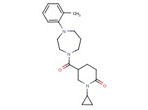 1-cyclopropyl-5-{[4-(2-methylphenyl)-1,4-diazepan-1-yl]carbonyl}-2-piperidinone