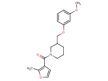 3-[(3-methoxyphenoxy)methyl]-1-(2-methyl-3-furoyl)piperidine