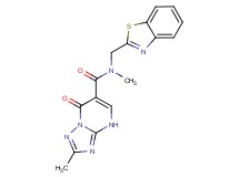 N-(1,3-benzothiazol-2-ylmethyl)-N,2-dimethyl-7-oxo-4,7-dihydro[1,2,4]triazolo[1,5-a]pyrimidine-6-carboxamide