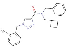 N-benzyl-N-(cyclobutylmethyl)-1-(2-methylbenzyl)-1H-1,2,3-triazole-4-carboxamide