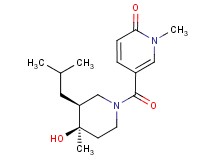 5-{[(3S*,4R*)-4-hydroxy-3-isobutyl-4-methyl-1-piperidinyl]carbonyl}-1-methyl-2(1H)-pyridinone