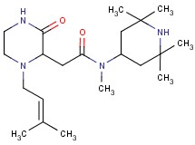 N-methyl-2-[1-(3-methyl-2-buten-1-yl)-3-oxo-2-piperazinyl]-N-(2,2,6,6-tetramethyl-4-piperidinyl)acetamide