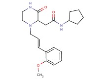 N-cyclopentyl-2-{1-[(2E)-3-(2-methoxyphenyl)-2-propen-1-yl]-3-oxo-2-piperazinyl}acetamide