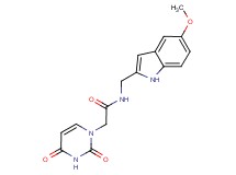 2-(2,4-dioxo-3,4-dihydropyrimidin-1(2H)-yl)-N-[(5-methoxy-1H-indol-2-yl)methyl]acetamide