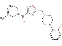 N-ethyl-2-{[4-(2-fluorophenyl)-1-piperazinyl]methyl}-N-(2-methyl-2-propen-1-yl)-1,3-oxazole-4-carboxamide