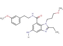 5-amino-2-ethyl-N-[2-(3-methoxyphenyl)ethyl]-1-(3-methoxypropyl)-1H-benzimidazole-7-carboxamide