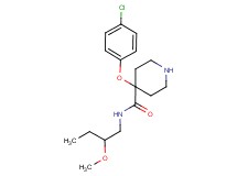 4-(4-chlorophenoxy)-N-(2-methoxybutyl)piperidine-4-carboxamide