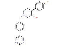 (3S*,4S*)-4-(4-fluorophenyl)-1-(4-pyrimidin-5-ylbenzyl)piperidin-3-ol