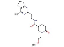 1-(2-methoxyethyl)-N-[2-(4-methyl-6,7-dihydro-5H-cyclopenta[d]pyrimidin-2-yl)ethyl]-6-oxo-3-piperidinecarboxamide