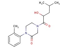 4-(2-hydroxy-4-methylpentanoyl)-1-(2-methylphenyl)-2-piperazinone