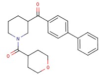 4-biphenylyl[1-(tetrahydro-2H-pyran-4-ylcarbonyl)-3-piperidinyl]methanone