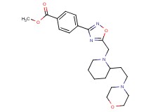 methyl 4-[5-({2-[2-(4-morpholinyl)ethyl]-1-piperidinyl}methyl)-1,2,4-oxadiazol-3-yl]benzoate