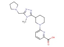 6-{3-[4-methyl-5-(pyrrolidin-1-ylmethyl)-4H-1,2,4-triazol-3-yl]piperidin-1-yl}pyridine-2-carboxylic acid