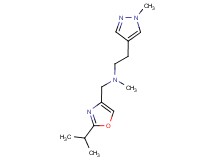 N-[(2-isopropyl-1,3-oxazol-4-yl)methyl]-N-methyl-2-(1-methyl-1H-pyrazol-4-yl)ethanamine