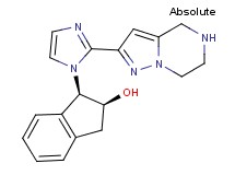 (1R,2S)-1-[2-(4,5,6,7-tetrahydropyrazolo[1,5-a]pyrazin-2-yl)-1H-imidazol-1-yl]-2-indanol dihydrochloride