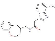 2-(8-methylimidazo[1,2-a]pyridin-3-yl)-N-(2,3,4,5-tetrahydro-1-benzoxepin-4-ylmethyl)acetamide