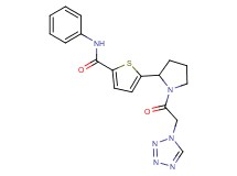 N-phenyl-5-[1-(1H-tetrazol-1-ylacetyl)-2-pyrrolidinyl]-2-thiophenecarboxamide