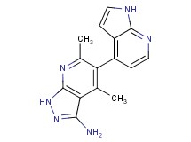 4,6-dimethyl-5-(1H-pyrrolo[2,3-b]pyridin-4-yl)-1H-pyrazolo[3,4-b]pyridin-3-amine