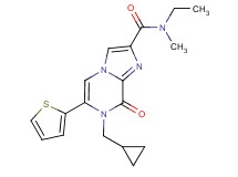 7-(cyclopropylmethyl)-N-ethyl-N-methyl-8-oxo-6-(2-thienyl)-7,8-dihydroimidazo[1,2-a]pyrazine-2-carboxamide
